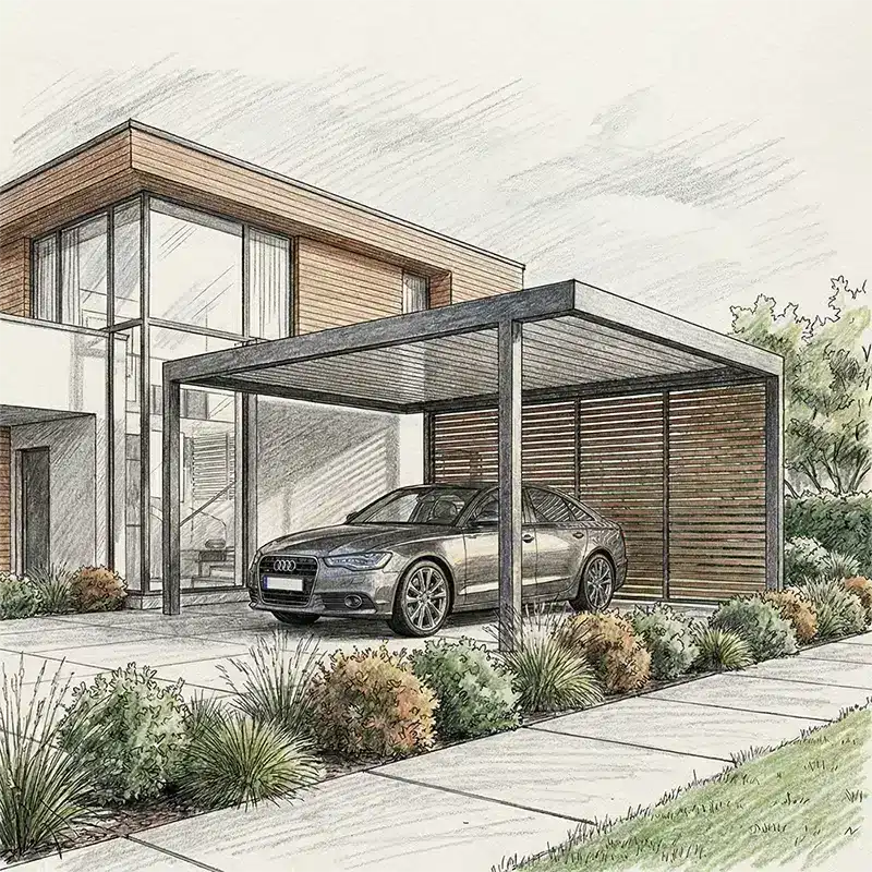 Carport simple PERGOSA