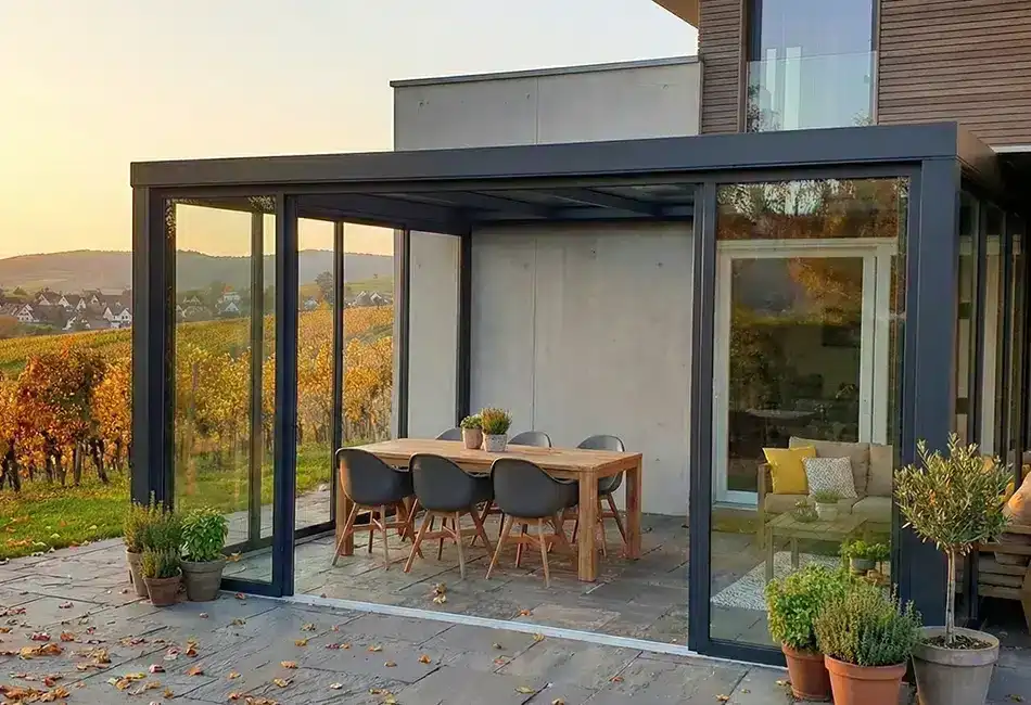 Pergola toit fixe PERGOSA