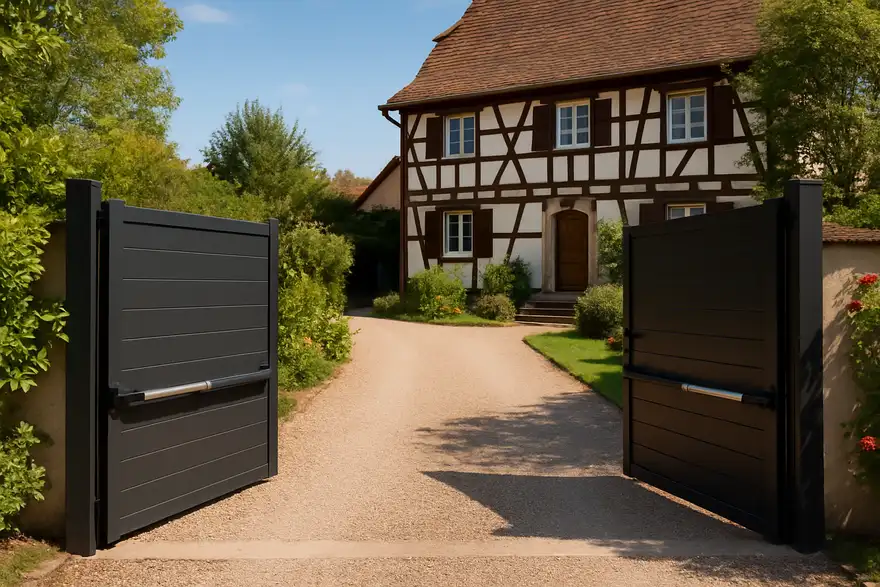 Portail battant : le guide pour bien choisir vantaux, motorisation et implantation