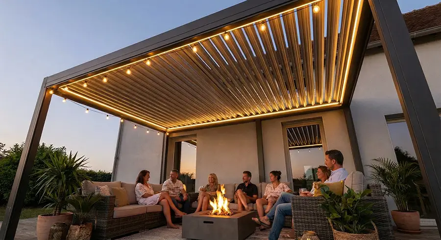 Pergola bioclimatique Strasbourg Pergosa