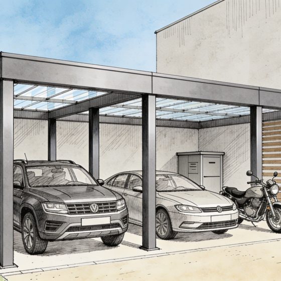 Carport 3 ESQUISSES CARPORT PERGOSA