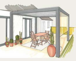 dessin-pergola